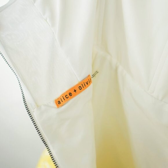 Alice + Olivia Grove Yellow Strapless Sculpted Dress - Picture 8 of 8